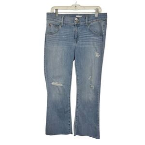 Hudson Women’s 31 Jeans Collin Midrise Bootcut Medium Wash Stretch Crop Denim